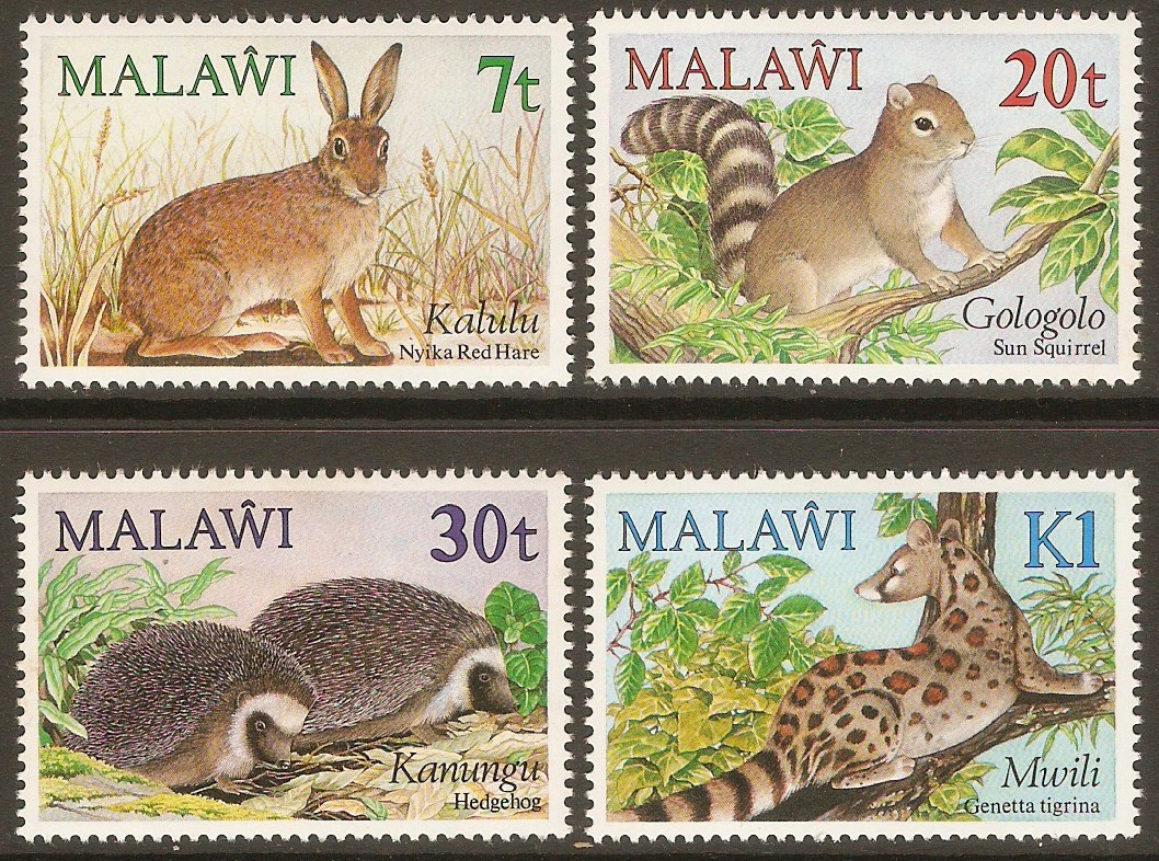 Malawi 1984 Small Mammals set. SG703-SG706.