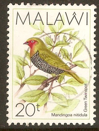 Malawi 1988 20t Birds series. SG796.