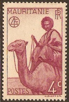 Mauritania 1938 4c Lilac. SG79.