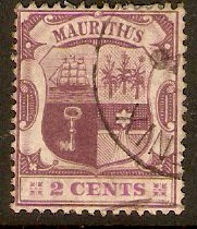 Mauritius 1900 2c Dull purple and bright purple. SG139.