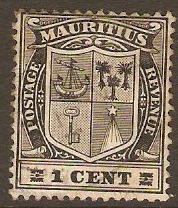 Mauritius 1910 1c Black. SG181.