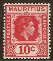 Mauritius 1938 10c Rose-red. SG256.