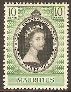 Mauritius 1953 Coronation Stamp. SG291.