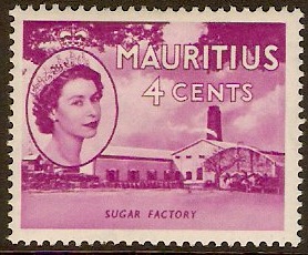 Mauritius 1953 4c Bright purple. SG295.