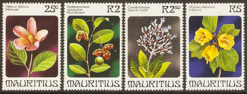 Mauritius 1981 Flowers Set. SG605-SG608.