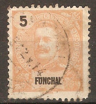 Funchal 1897 5r Orange-red. SG111.