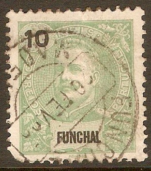 Funchal 1897 10r Green. SG112.