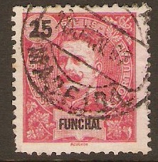 Funchal 1898 25r Carmine. SG127.