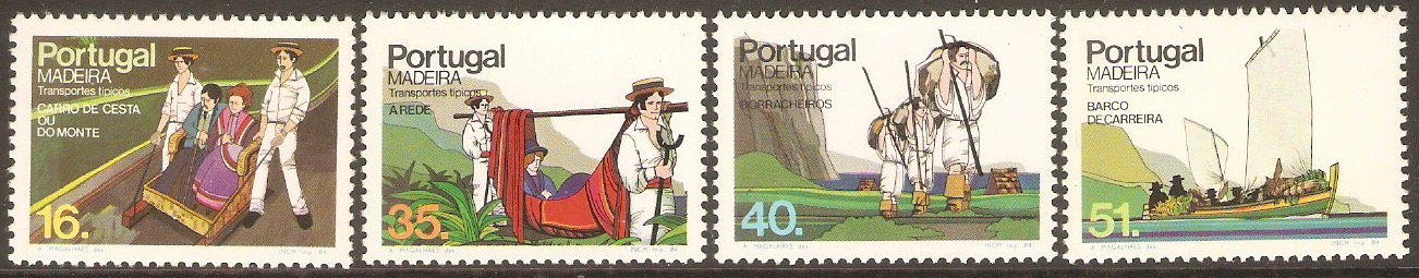 Madeira 1984 Transport set (1st. Series). SG210-SG213.