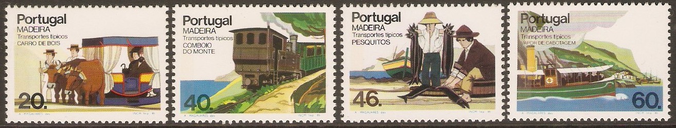 Madeira 1986 Transport set (2nd. Series). SG218-SG221.