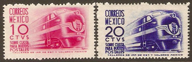 Mexico 1951 Parcel Post Stamps. SGP916-SGP917.