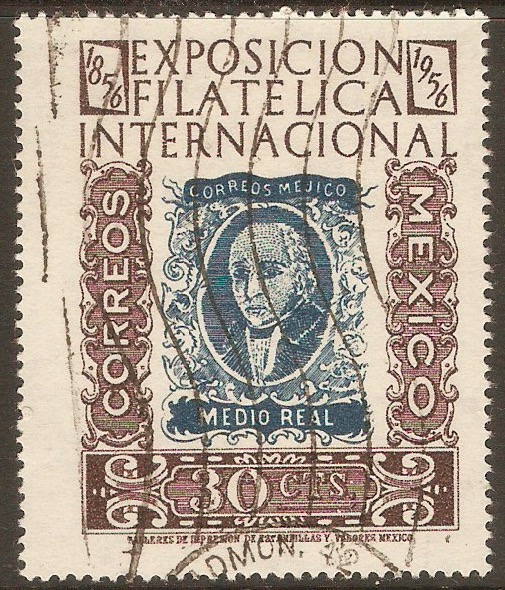 Mexico 1956 30c Philatelic Exhibition. SG944.