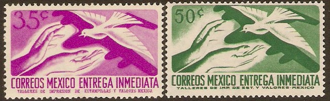Mexico 1956 Express Letter Stamps. SGE954-SGE1065.