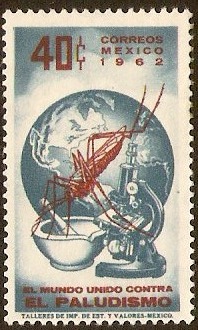 Mexico 1962 Malaria Eradication Stamp. SG998.