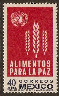 Mexico 1963 Freedom from Hunger Stamp. SG1028.