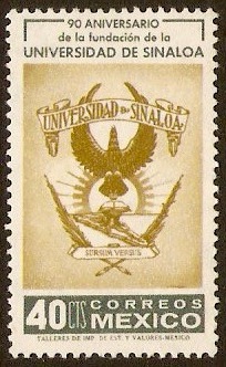 Mexico 1963 University Anniversary Stamp. SG1040.