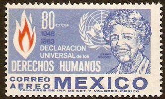 Mexico 1964 Human Rights Stamp. SG1076.