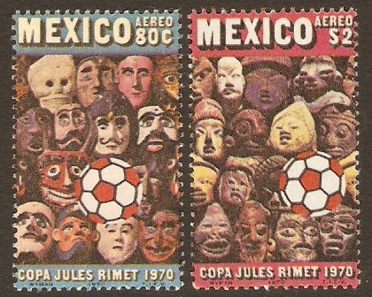 Mexico 1970 Football World Cup Set. SG1209-SG1210.