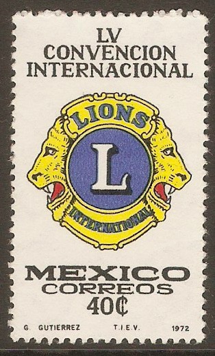 Mexico 1972 40c Lions Club Anniversary. SG1252.