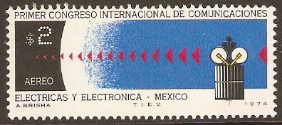 Mexico 1974 Comms. Conference Stamp. SG1313.
