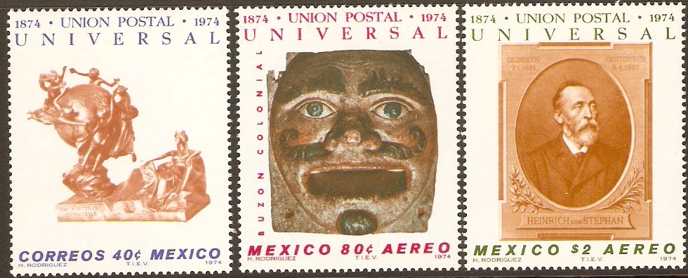 Mexico 1974 UPU Anniversary Set. SG1320-SG1322.