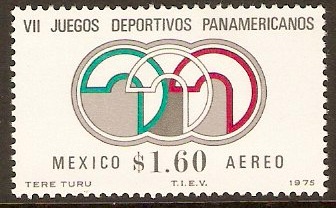 Mexico 1975 Pan-American Games Stamp. SG1344.