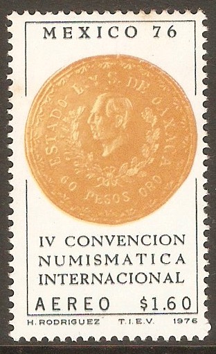 Mexico 1976 1p.60 Numismatics Convention. SG1369.