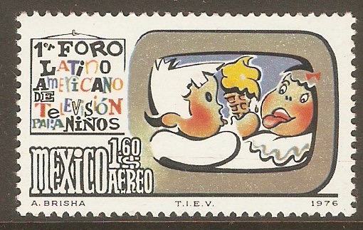 Mexico 1976 1p.60 Children's Television Forum. SG1381.