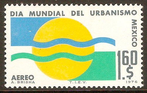 Mexico 1976 1p.60 World Urbanization Day. SG1389.