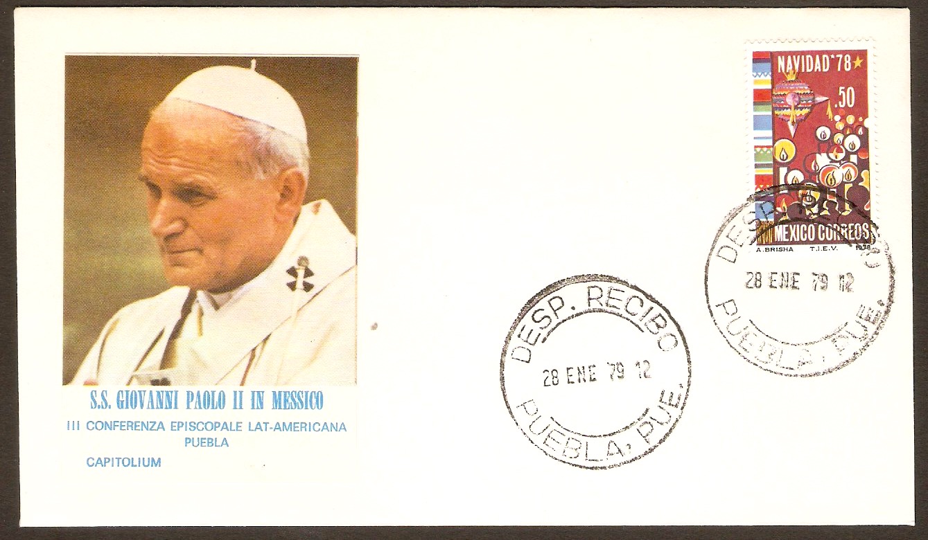 Mexico Papal Visit of 1979 Souvenir Cover.