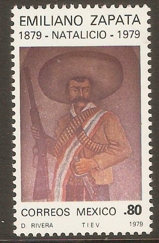 Mexico 1979 80c Emiliano Zapata Commemoration. SG1513.