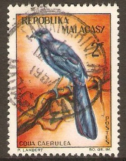 Malagassy 1963 2f Birds Stamps Series. SG58.