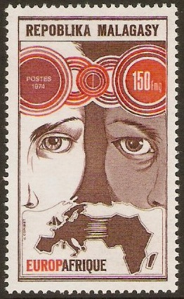 Malagassy 1974 150f Europafrique Stamp. SG287.