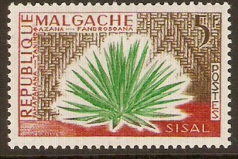 Malagassy 1960 5f Sisal plant. SG12.