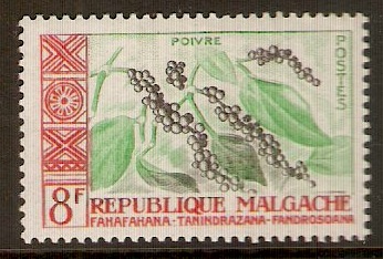 Malagassy 1960 8f Pepper plant. SG14.