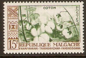 Malagassy 1960 15f Cotton plant. SG16.
