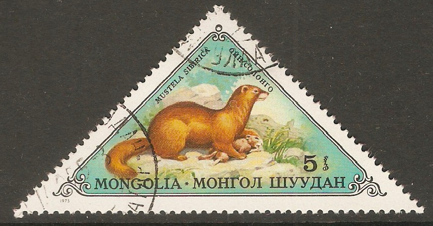 Mongolia 1973 5m Small Fur Animals series. SG772.