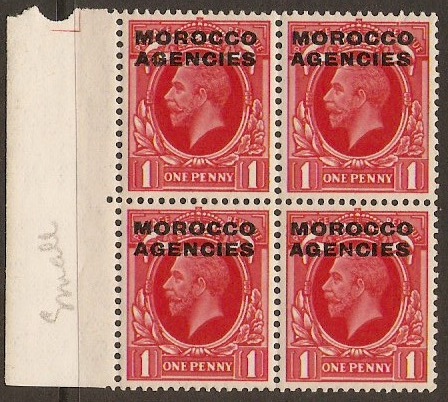 Morocco Agencies 1935 1d Scarlet. SG66.