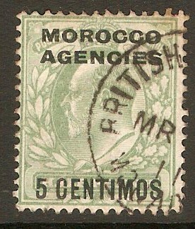 Morocco Agencies 1907 5c on d Pale yellowish green. SG112.