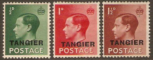 Tangier 1936 Edward VIII Tangier Set. SG241-SG243.