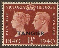 Tangier 1940 1d Red-brown. SG250.