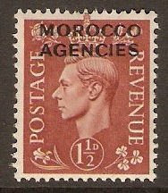 Morocco Agencies 1949 1d Pale red-brown. SG79.