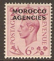 Morocco Agencies 1949 6d Purple. SG85.