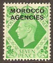 Morocco Agencies 1949 7d Emerald-green. SG86.