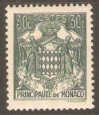 Monaco 1941 30c Blue-green. SG251.