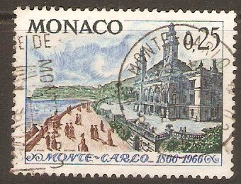 Monaco 1966 25c Monte Carlo series. SG848.