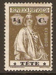 Tete 1914 c Brown-olive. SG25.