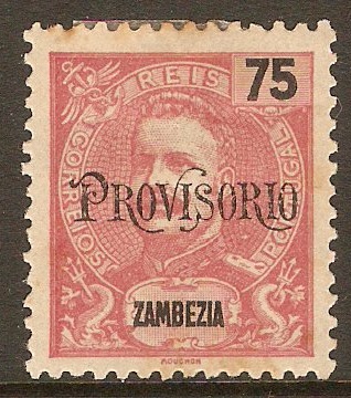 Zambezia 1902 75r Rose. SG54.