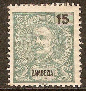 Zambezia 1903 15r Deep green. SG55.