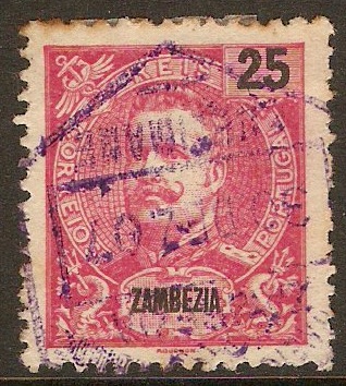 Zambezia 1903 25r Carmine. SG56.